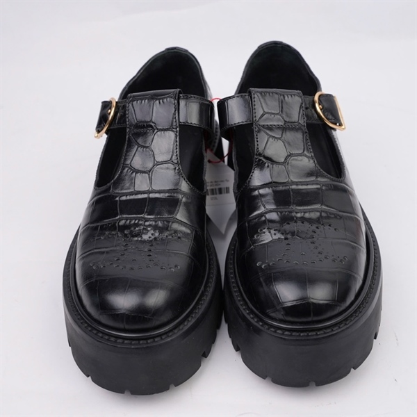 Giày Celine vân đen cao 5p sz36 (BQ) KG+