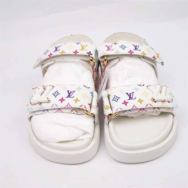 Giày LV trắng hoa màu sz35 (BQ) KG+