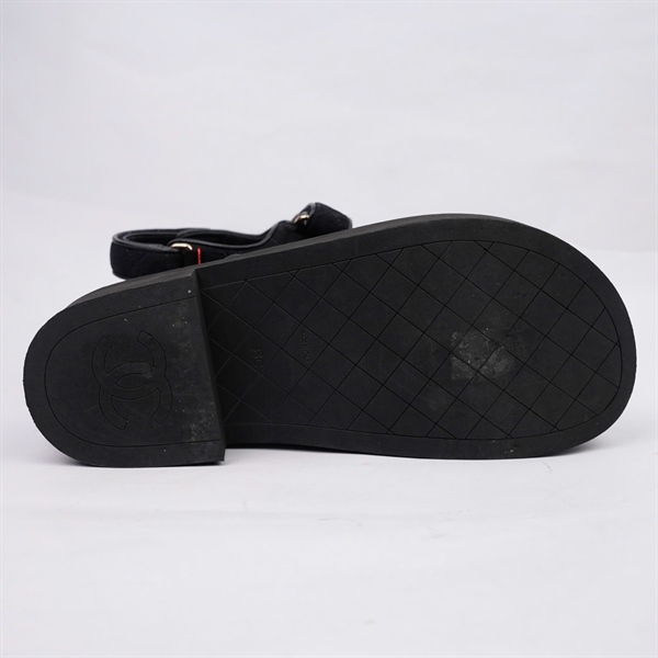 Giày Chanel đen cao 6p sz38 (BQ) KG+