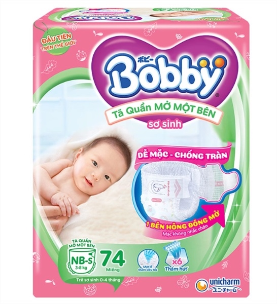 Tã quần một bên Bobby NB-S74 Unicharm