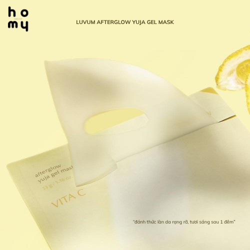 MẶT NẠ THẠCH DƯỠNG DA AFTERGLOW YUJA LUVUM GEL MASK