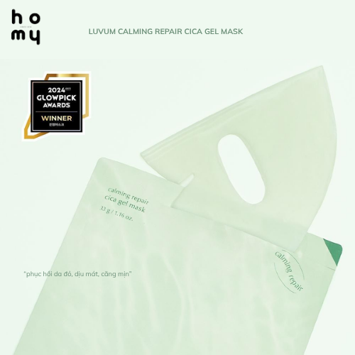 MẶT NẠ THẠCH DƯỠNG DA REAL CALMING PAIR CICA LUVUM GEL MASK