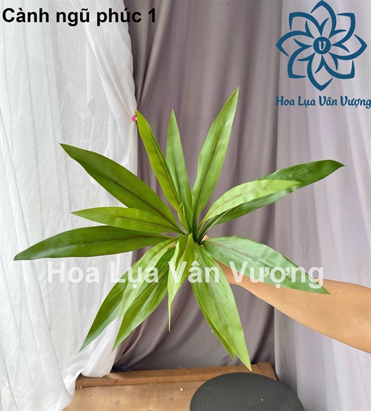 Cành ngũ phúc 1 - Lá cành ngắn - Hoa Lụa Vân Vượng
