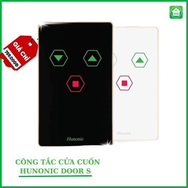 Công tắc Cửa Cuốn Wifi Hunonic Door S màu Đen