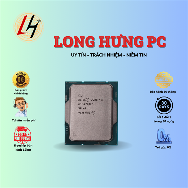 CPU intel core i7 12700KF new tray