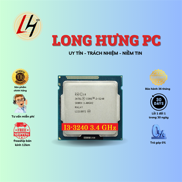 CPU intel core i3 3240 2nd