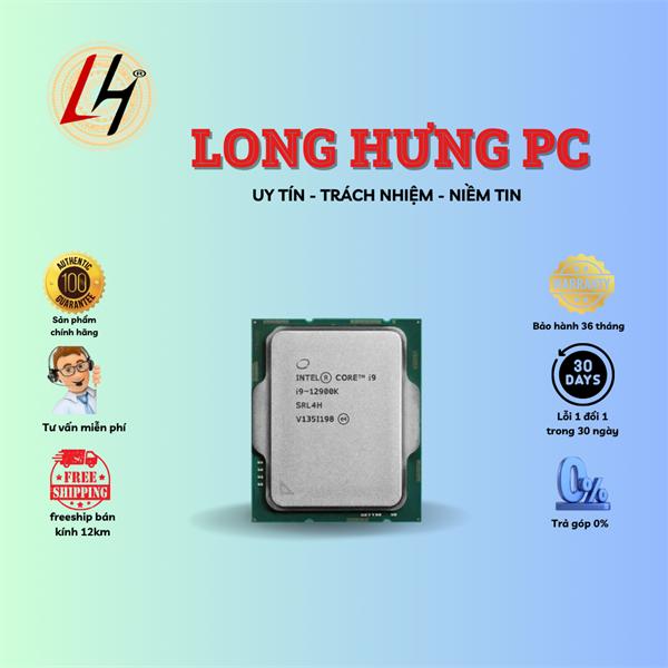 CPU Intel Core i9-12900K (3.2GHz turbo up to 5.2Ghz, 16 nhân 24 luồng, 30MB Cache, 125W) - Socket Intel LGA 1700/Alder Lake)