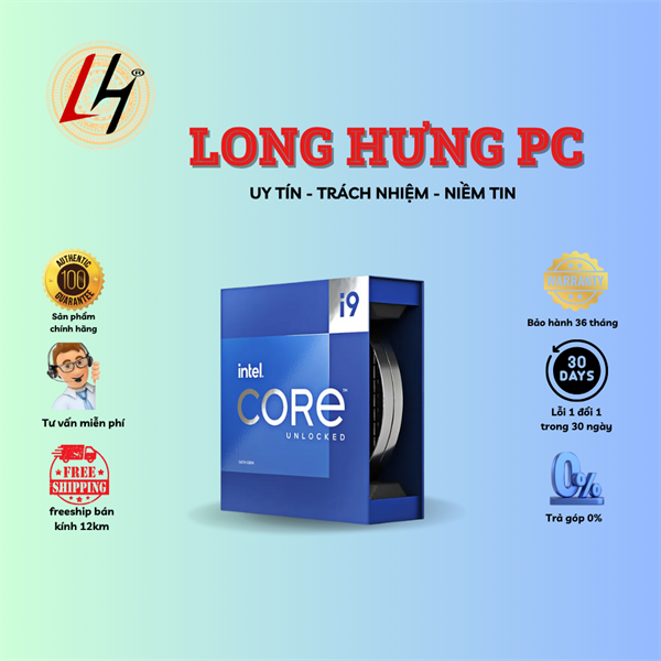 CPU Intel Core i9 14900K (Intel LGA1700 - 24 Core - 32 Thread - Base 3.2Ghz - Turbo 6.0Ghz - Cache 36MB)