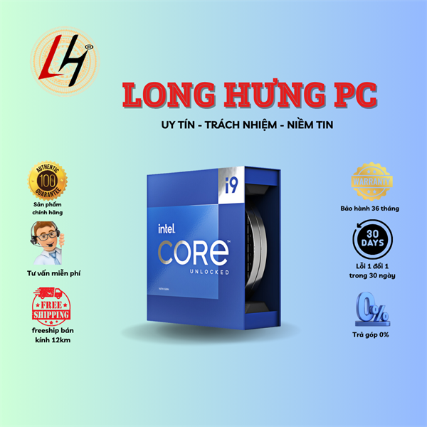 CPU Intel Core i9 14900KF / Turbo up to 6.0GHz / 24 Nhân 32 Luồng / 36MB / LGA 1700