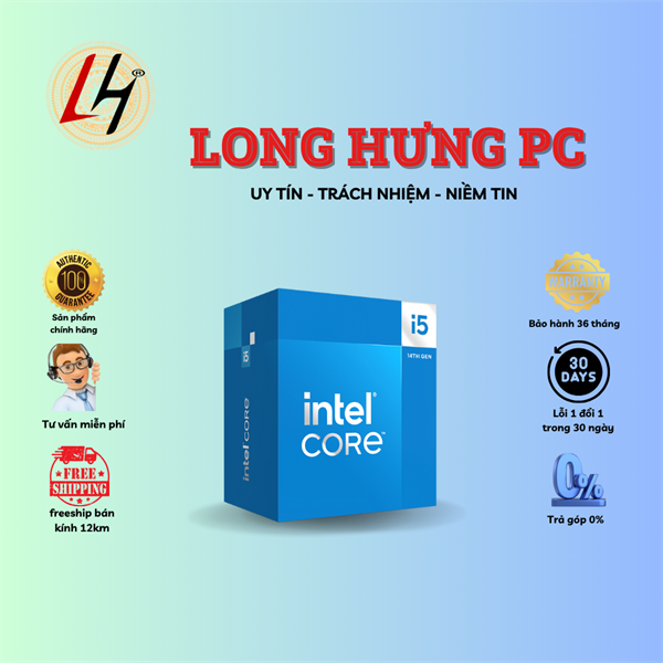 CPU Intel Core i5 14400 10C/16T (Up to 4.6Ghz - 24MB)