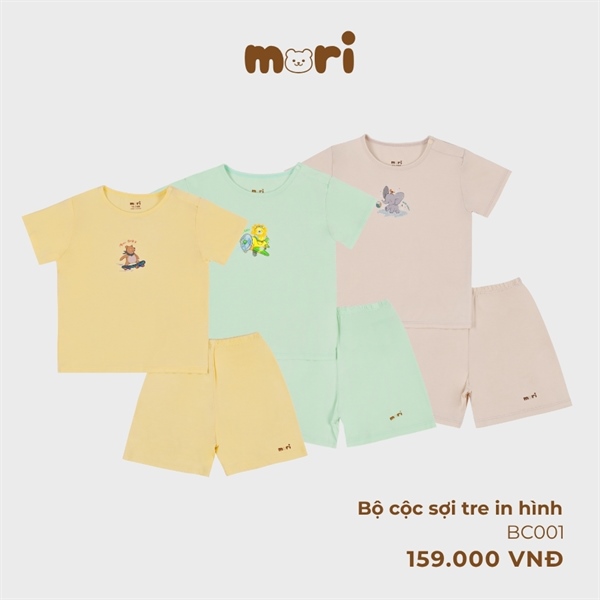 Bộ cộc sợi tre in hình