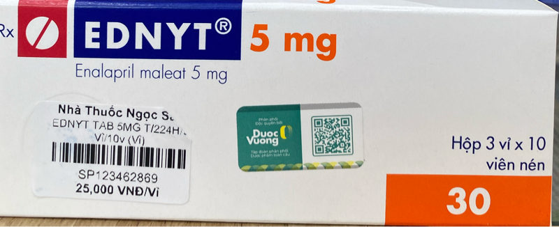 EDNYT TAB 5MG T/224H/3 Vỉ/10v