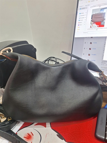 Túi GG đeo chéo đen 2 strap (G038263649) sz30 (BQ) KG+