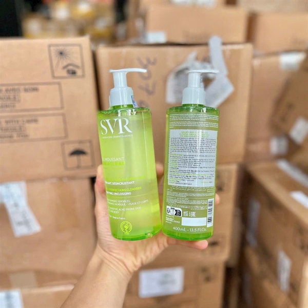 (VAT) Sữa rửa mặt SVR 400ml - Vòi Xanh lá
