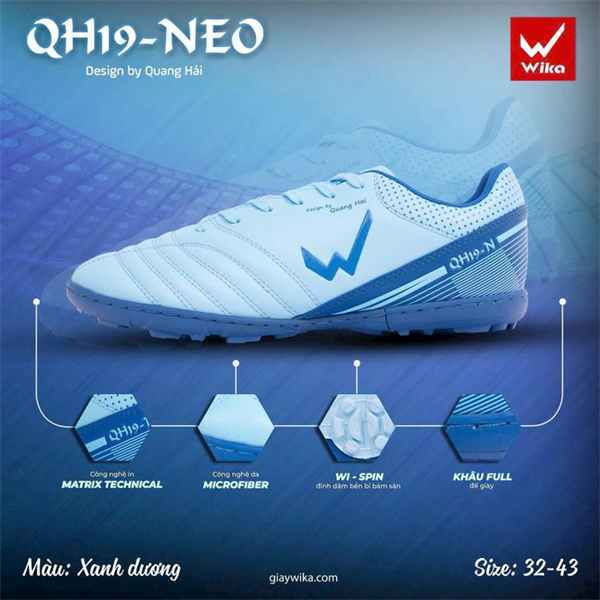 GIÀY WIKA QH19 NEO 2 - XANH DƯƠNG