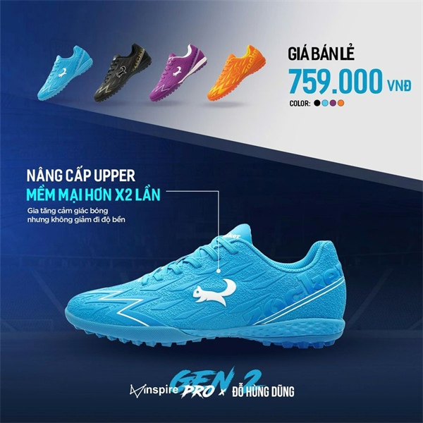 GIÀY ZOCKER INSPIRE PRO GEN2 - XANH