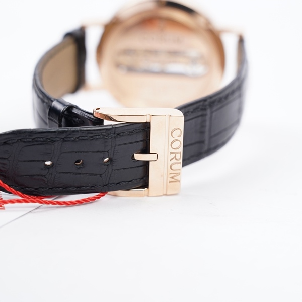 Đồng hồ Corum mặt tròn dây đen (2272377) sz40.8 (HC) KG+