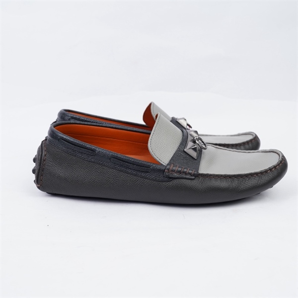 Giày Hermes xám phối nâu sz41 KG+