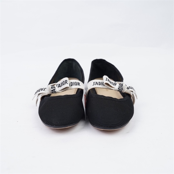 Giày Dior đen quai trắng sz37 KG+