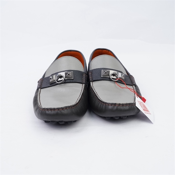 Giày Hermes xám phối nâu sz41 KG+
