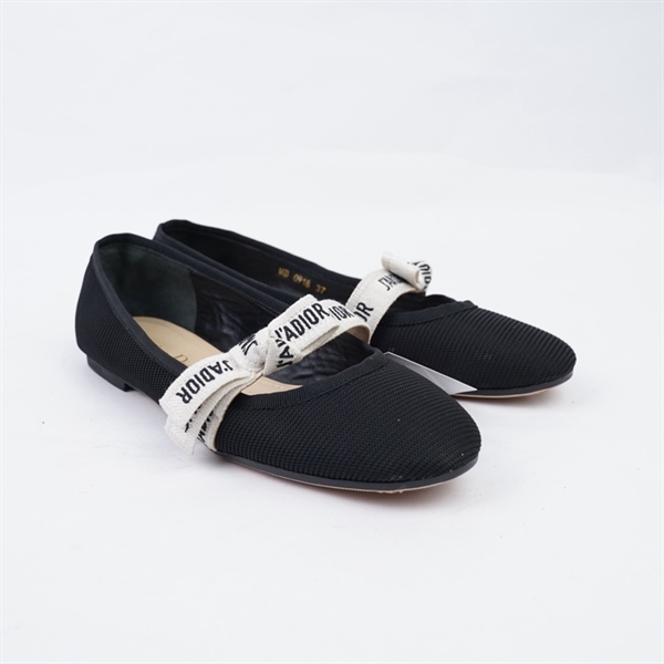 Giày Dior đen quai trắng sz37 KG+