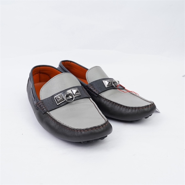 Giày Hermes xám phối nâu sz41 KG+