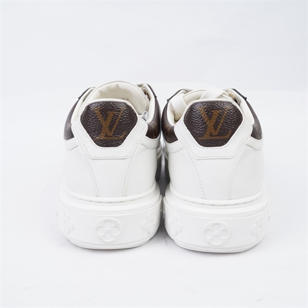 Giày LV trắng hoa nâu sz38 KG+