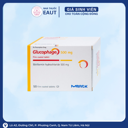 GLUCOPHAGE 500MG MERCK 5X10