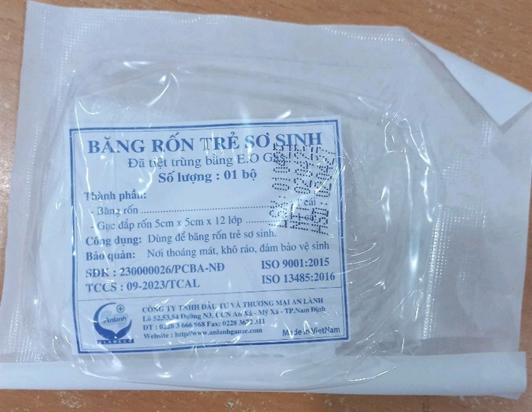 Băng rốn trẻ sơ sinh - An Lành
