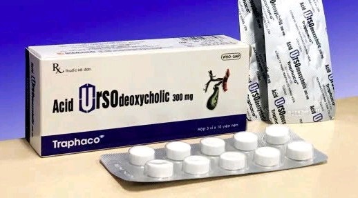 Acid Ursodeoxycholic 300mg - Traphaco (Hộp 3 vỉ x 10 viên) (Hộp)
