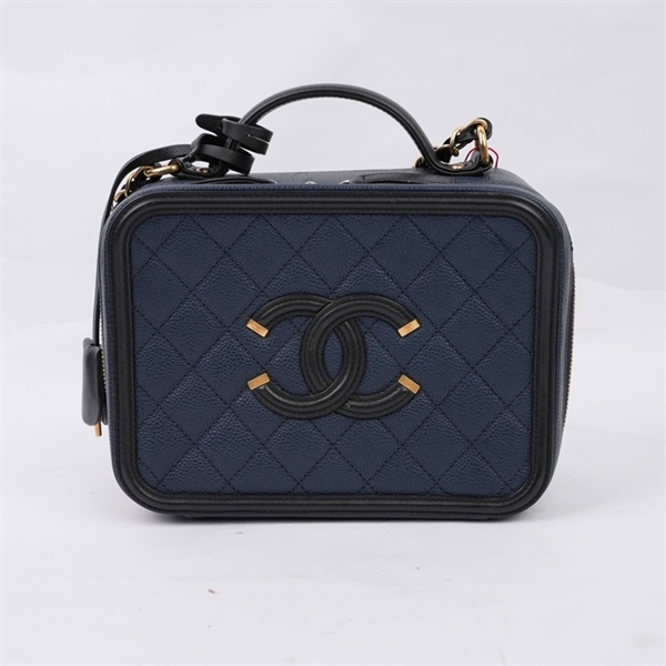 Túi Chanel Vanity xanh (22464086) sz20 (BMC) KG+