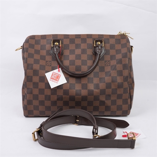Túi LV Speedy ô vuông nâu sz30 (BMC)+