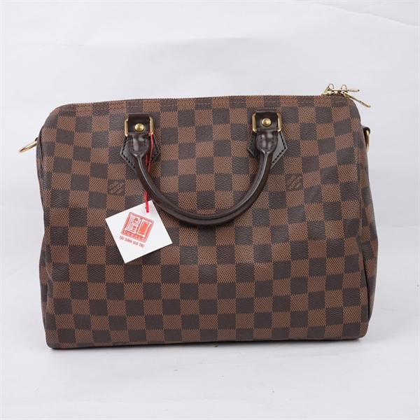 Túi LV Speedy ô vuông nâu sz30 (BMC)+
