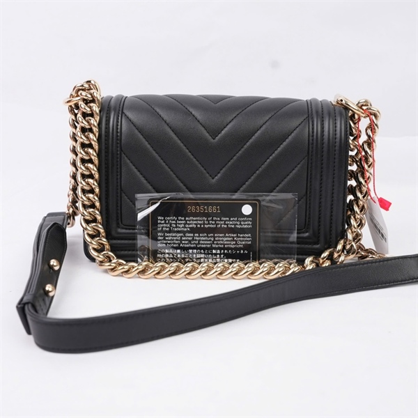 Túi Chanel Boy đen (26351661) sz20 (BMC) KG+