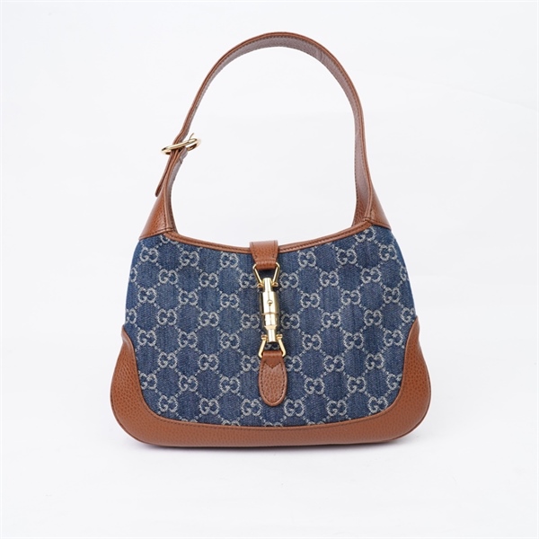 Túi GG Jackie 1961 xanh (636706-520981) sz27 (LN) KG+