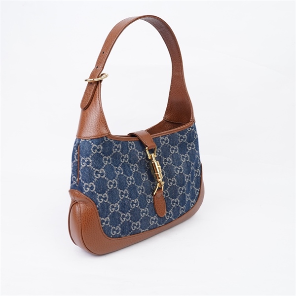 Túi GG Jackie 1961 xanh (636706-520981) sz27 (LN) KG+