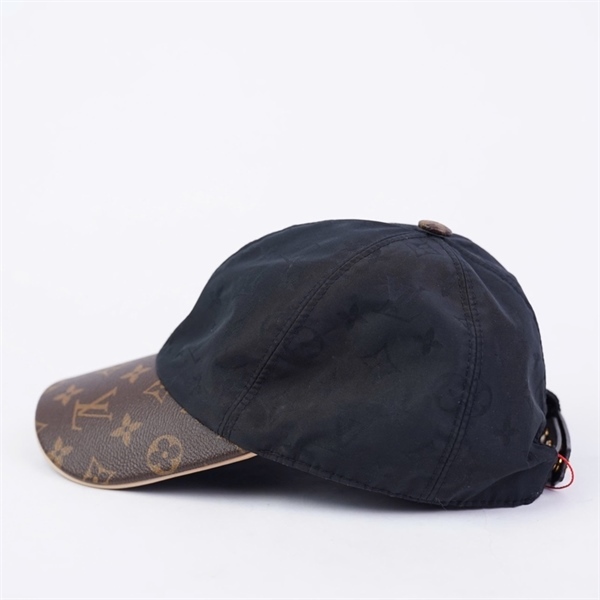 Nón LV đen phối hoa nâu KG+