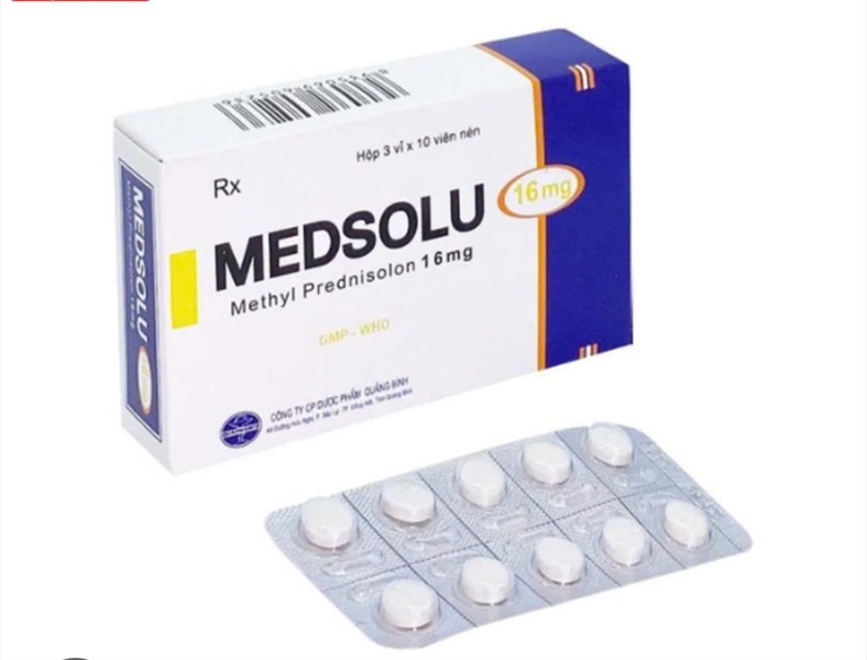 Medsolu (Methylprednisolone 16mg) (H*3vỉ*10viên) - Quảng Bình