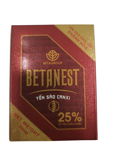 Betanest yến sào Canxi Betagroup 70ml( hộp 6 hũ )