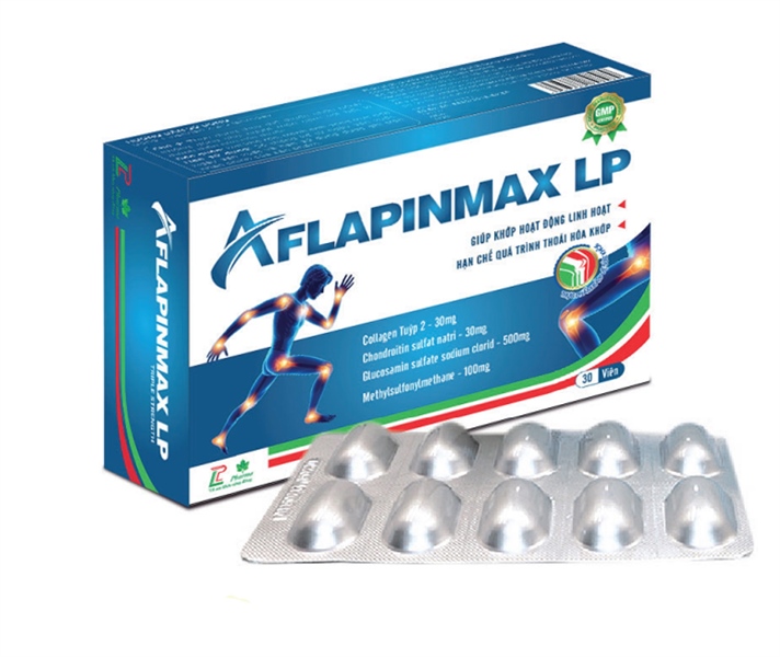 Viên nang Aflapinmax LP pharma Hỗ trợ giảm viêm đau khớp, thoái hóa khớp ( Hộp x 3 vỉ x 10 viên)