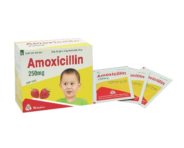 Thuốc Amoxicilin 250mg Mekophar Kháng sinh điều trị nhiễm khuẩn (H*30gói)