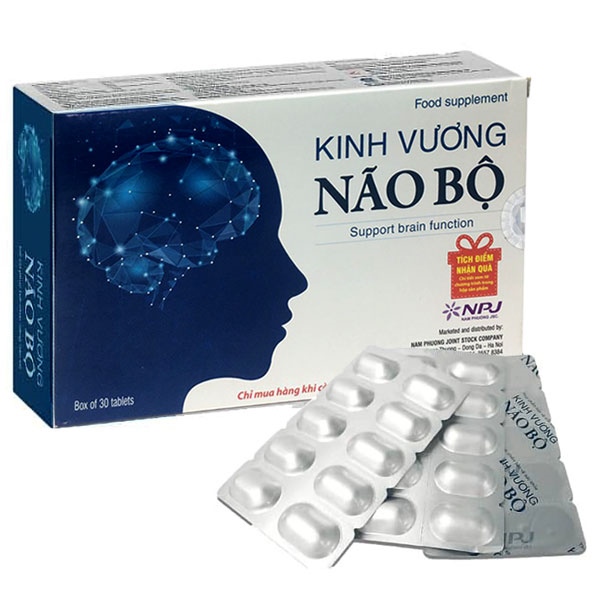 Kinh vương não bộ Hồng Bàng Hỗ trợ chức năng não bộ (H*30viên) Hộp