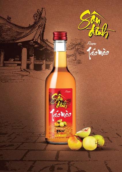 Rượu Táo Mèo Sân Đình 400ml*12