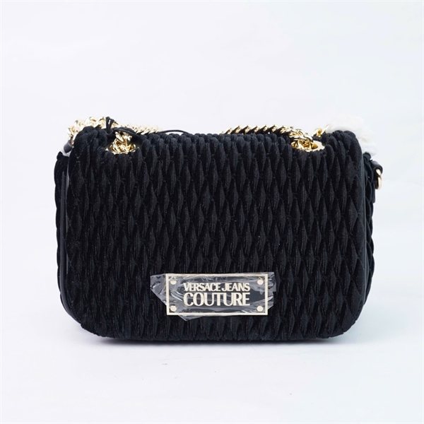 Túi Versace đen nhung sz21 +