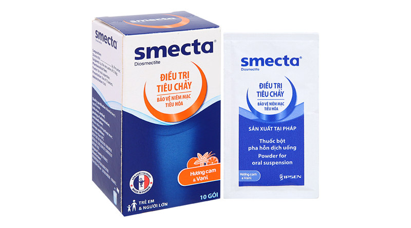Thuốc bột Smecta 3g (Diosmectite 3g) (Hộp 10 gói) - Pháp
