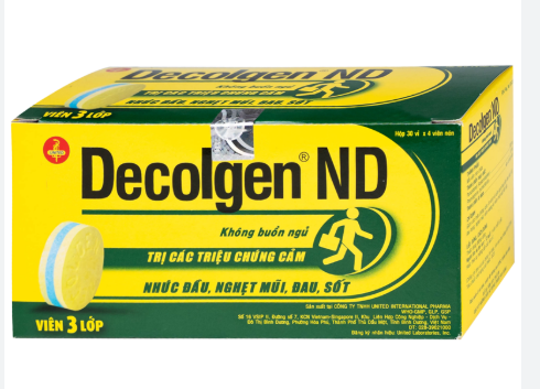 Thuốc Decolgen ND United điều trị các triệu chứng cảm thông thường, viêm mũi dị ứng (30 vỉ x 4 viên)