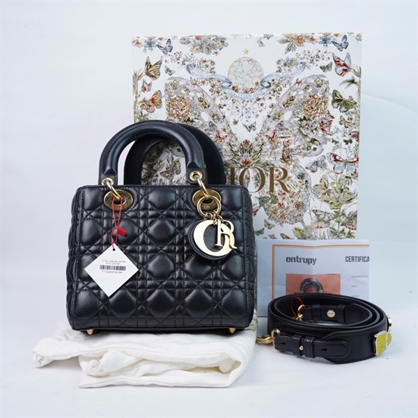 Túi Dior Lady đen (29-MA-0127) szS KG+