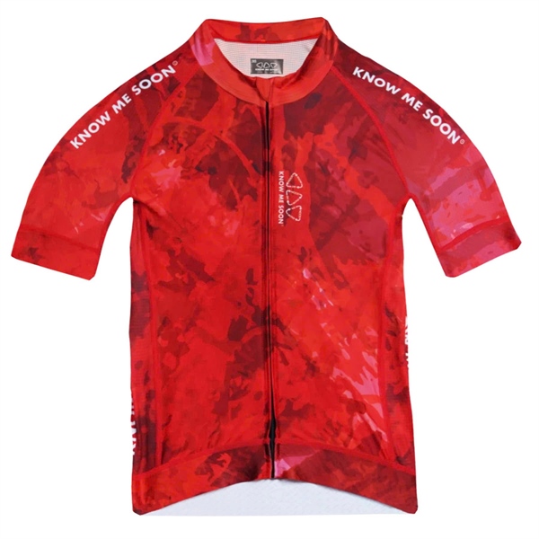 Áo Đạp Xe CSPD TIE DYE PANTONE KA94 LAVA RED