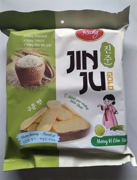 Bánh gạo Jinju vị cốm sữa