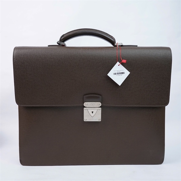 Túi LV cặp táp nâu kèm 2 chìa KG+